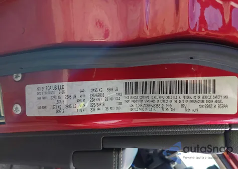 2017 Jeep Cherokee Limited z USA, uszkodzony, nr VIN 1C4PJMDB0HW536812